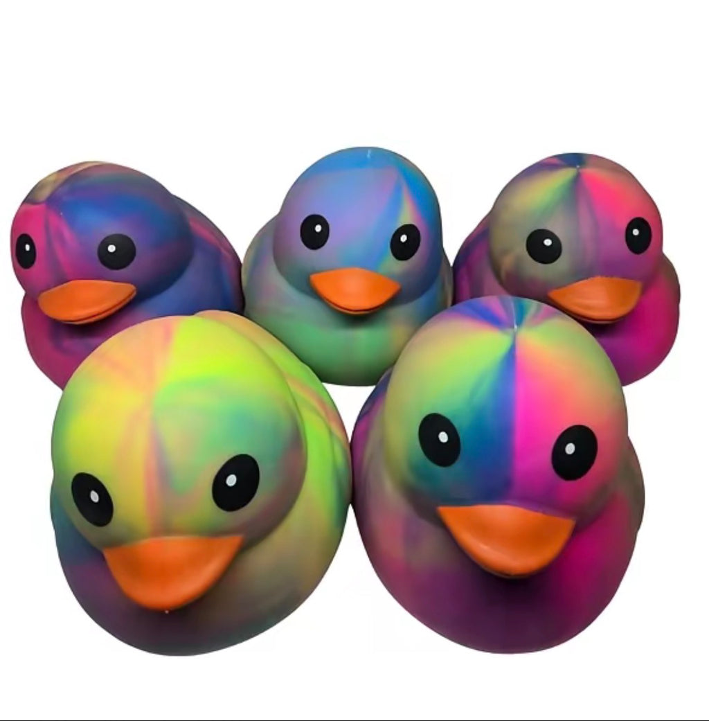 Rainbow jumbo duck
