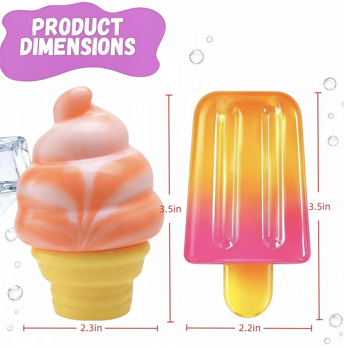 Nice-cream cone + nice-sicle tabba bundle