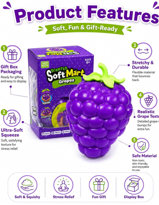 grape jumbo squishy