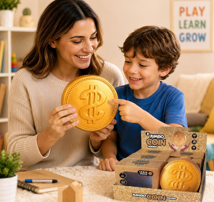 gold coin jumbo squishy
