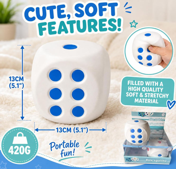 dice jumbo squishy