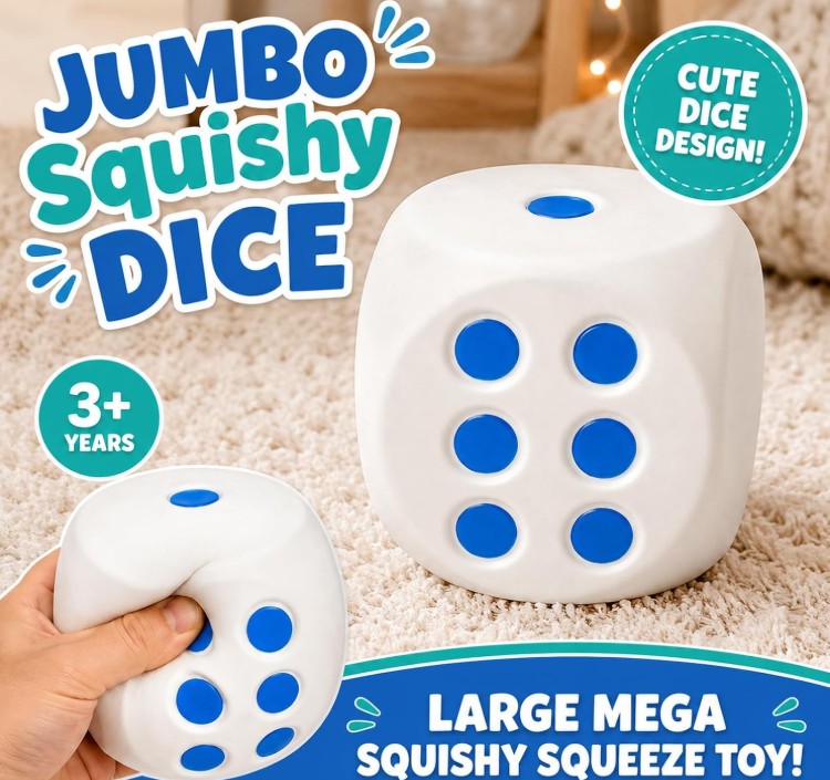 dice jumbo squishy