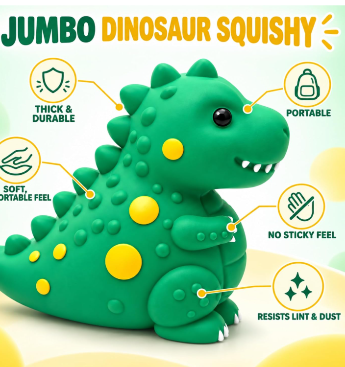 dino jumbo squishy