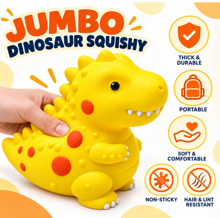 dino jumbo squishy