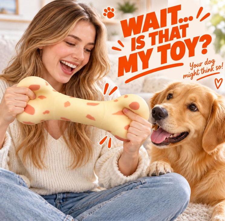 dog bone jumbo squishy