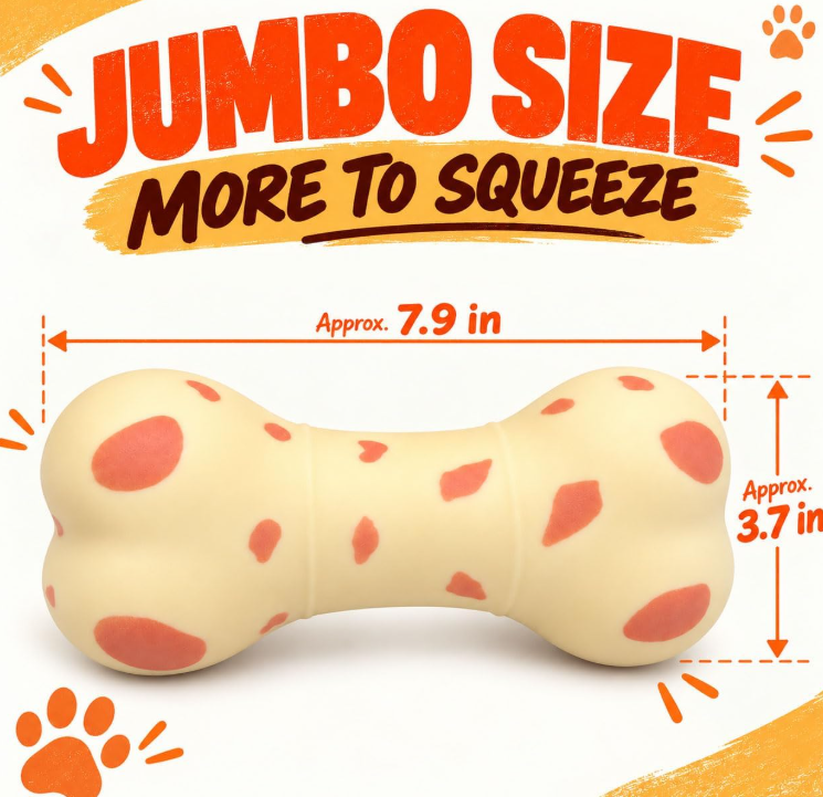 dog bone jumbo squishy